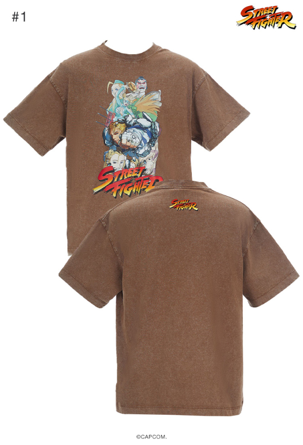 Officially Licensed Street Fighter Classic Group Photo T-Shirt in 4 Colors