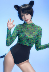Officially Licensed Miraculous Cat Noir Print Beach Cover Up | Lady Noir Women's Long Sleeve Swimsuit Cover Up