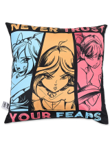 Officially Licensed Winx Club Never Trust Your Fears Multi-Color Fairies Throw Pillow Case