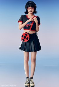 Officially Licensed Women's Miraculous Ladybug Round Crossbody Bag