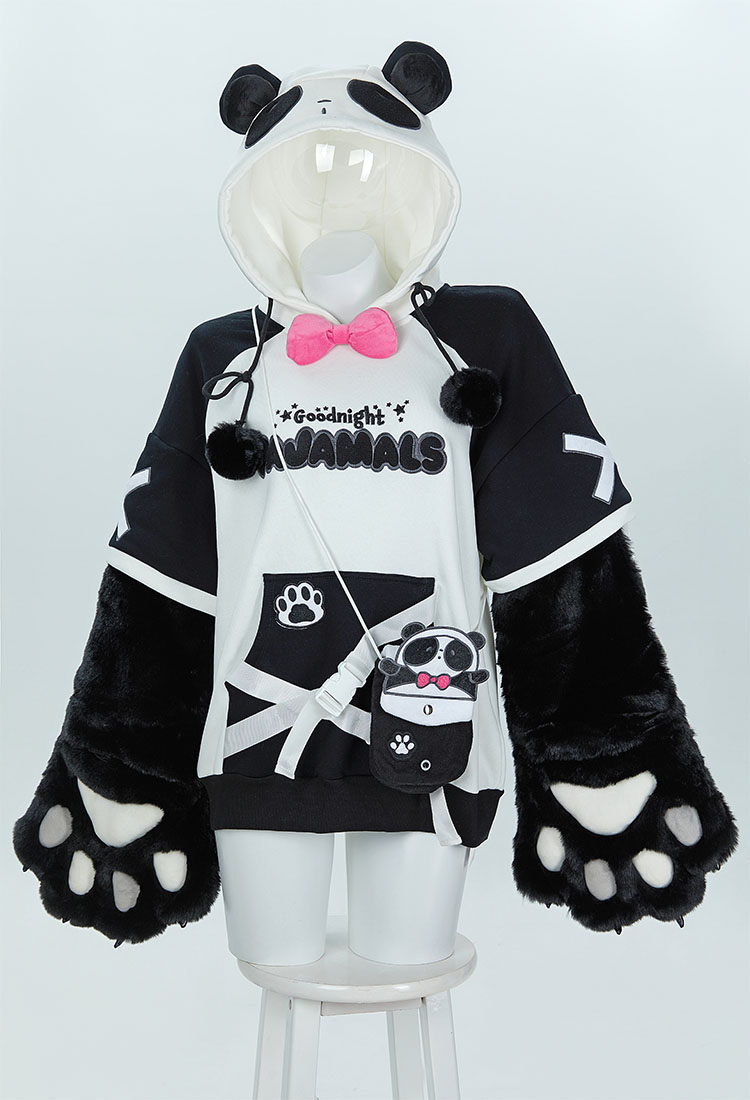 Micotaku Unisex Yellow Tiger Paw Hoodie With Attachable Paws - Casual & Trendy For All Ages