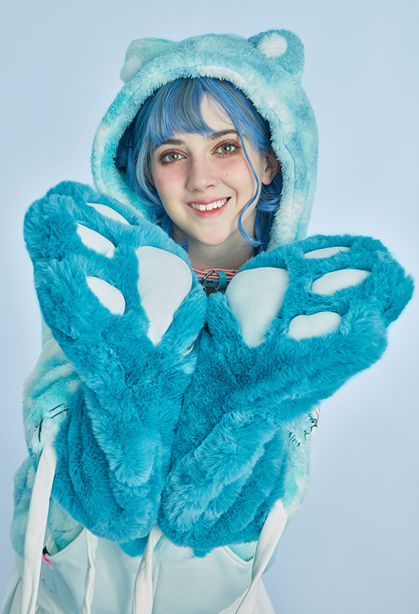 Women Christmas Funny Costume Cat Pullover Furry Hoodie Style Hoodies