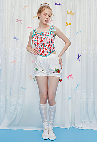 [Officially Licensed] Strawberry Shortcake x Micotaku Strawberry Mint Cookie Corset Top