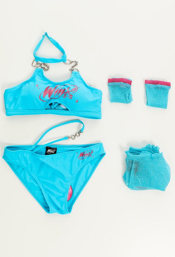 Officially Licensed Winx Club Bloom Costume Swimsuit | Two Piece Bikini Set Sarong and Sleeves Bathing Suit Officially Licensed Winx Club Bloom Costume Swimsuit | Two Piece Bikini Set Sarong and Sleeves Bathing Suit