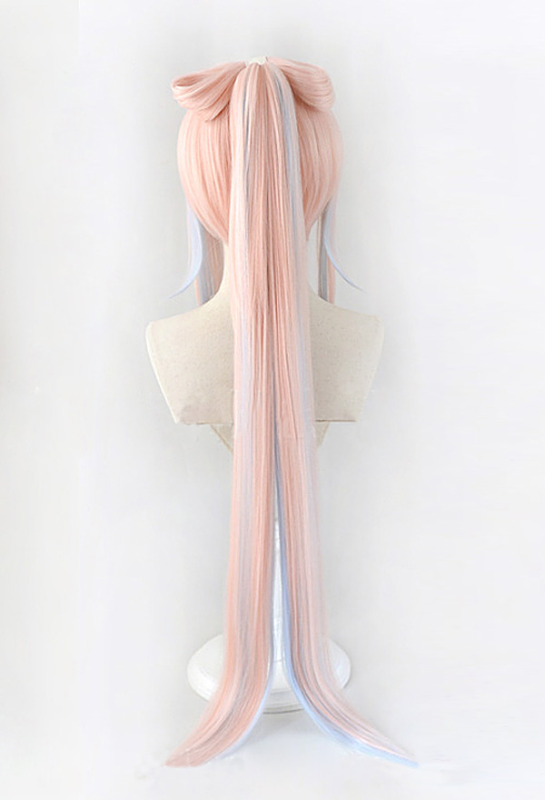 Pink and Blue Wig Cosplay Wigs Mermaid Girl Wig with Bangs and
