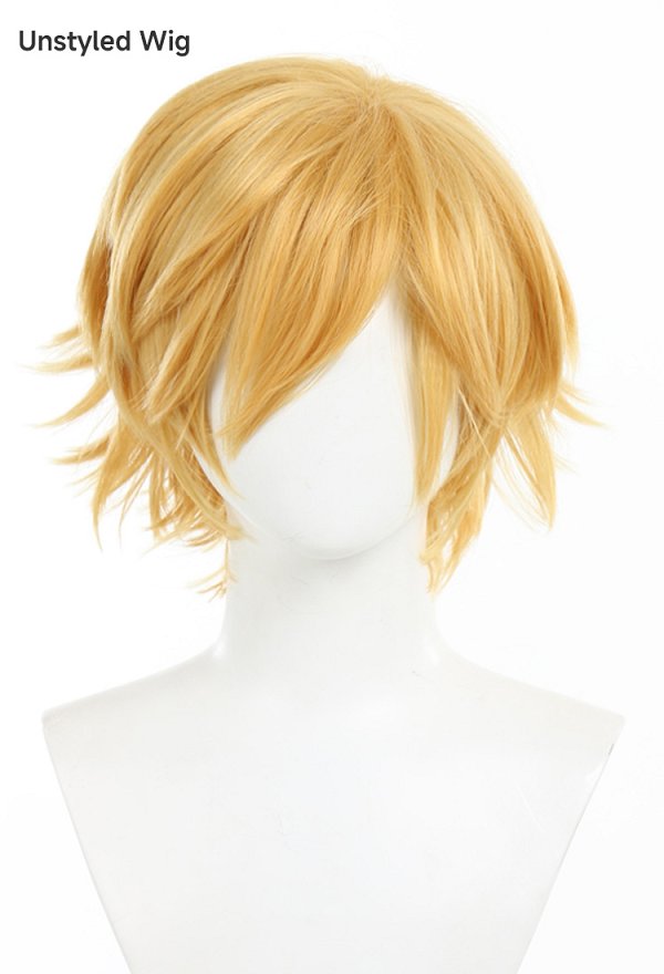 Officially Licensed Miraculous Cat Noir Cosplay Wig | Blonde Short Anime with Bangs for Halloween Costume