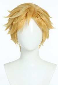Officially Licensed Miraculous Cat Noir Cosplay Wig | Blonde Short Anime with Bangs for Halloween Costume