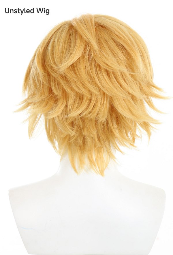 Officially Licensed Miraculous Cat Noir Cosplay Wig | Blonde Short Anime with Bangs for Halloween Costume