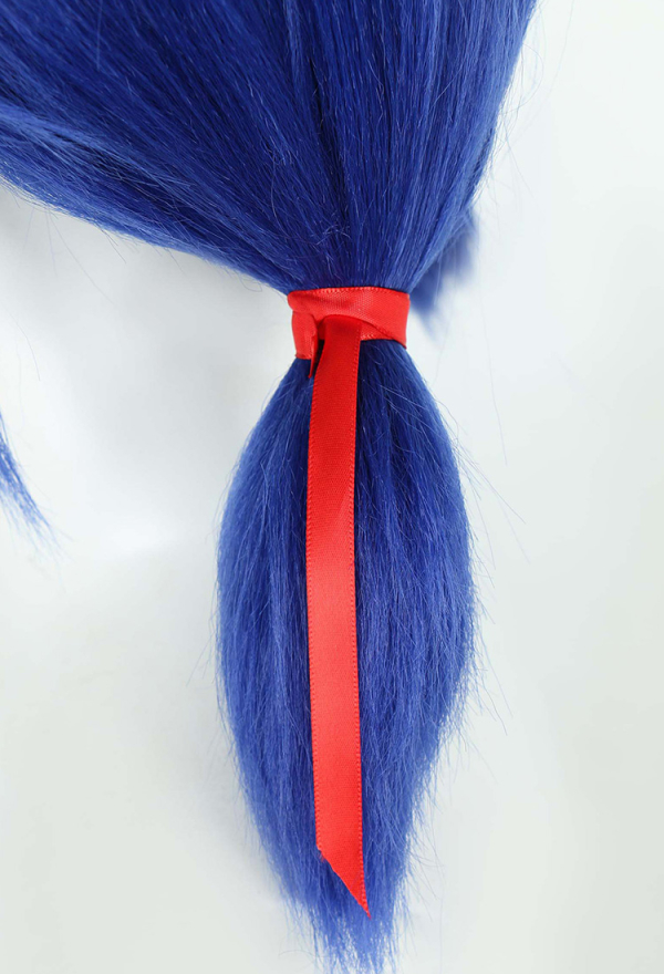 Officially Licensed Miraculous Ladybug Cosplay Wig | Blue Wig Short Pigtail Anime for Halloween Costume